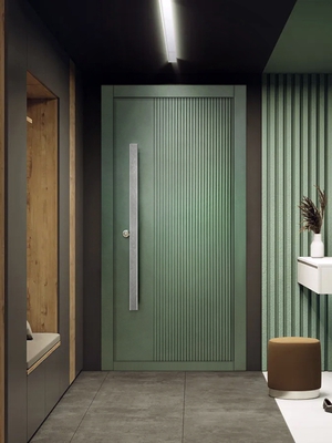 Дверь МДФ с бугельной ручкой Дверь МДФ с бугельной ручкой